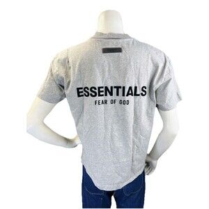 Fear of God Essentials Light Oatmeal Short Sleeve T-Shirt Size X-Small (XS)